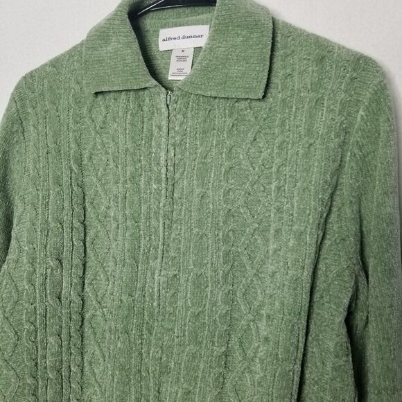 Alfred Dunner Chenille Cardigan Sweater Medium - Picture 3 of 8